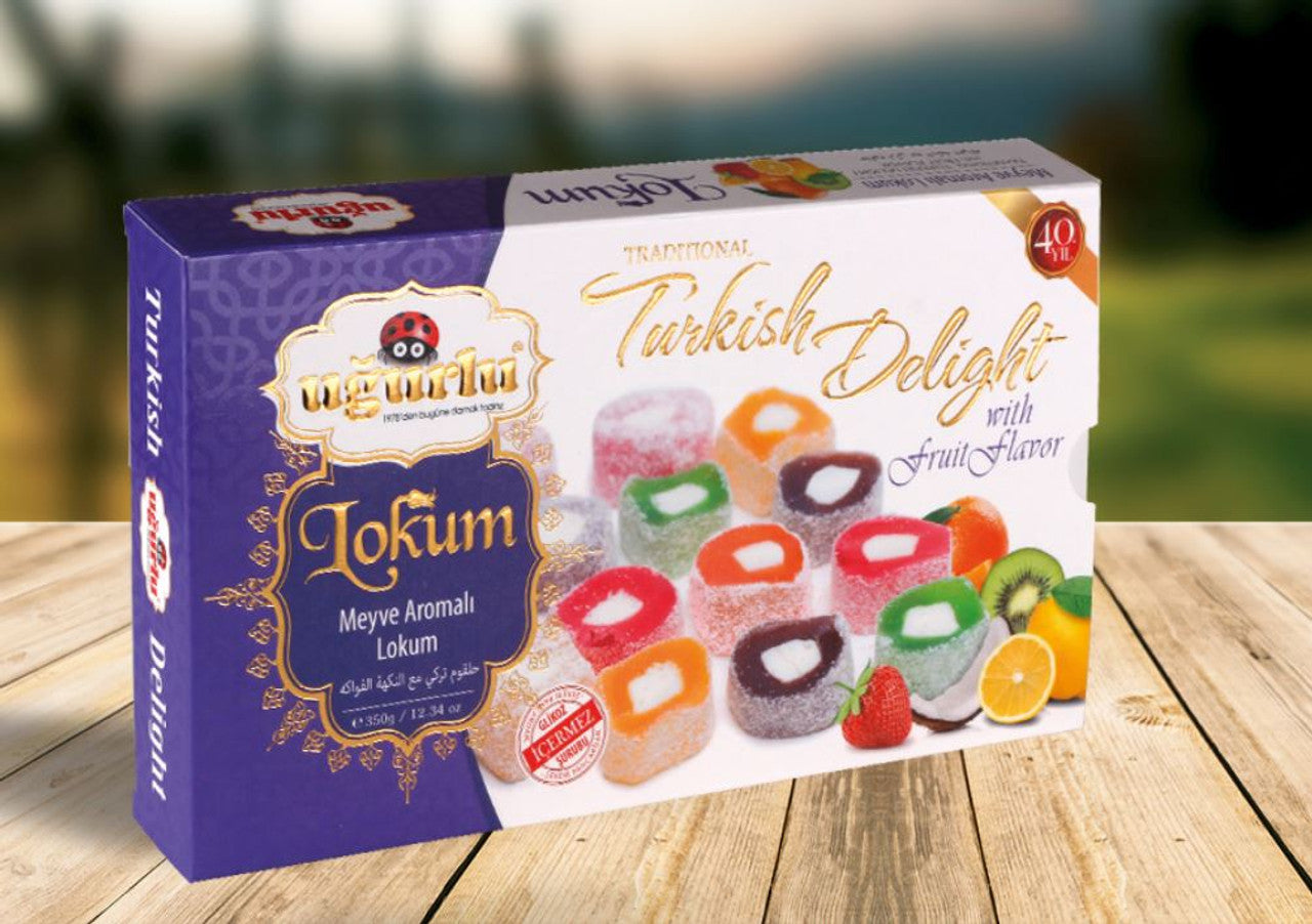 Ugurlu Turkish Delight With Mix Fruit Flavored 250gr