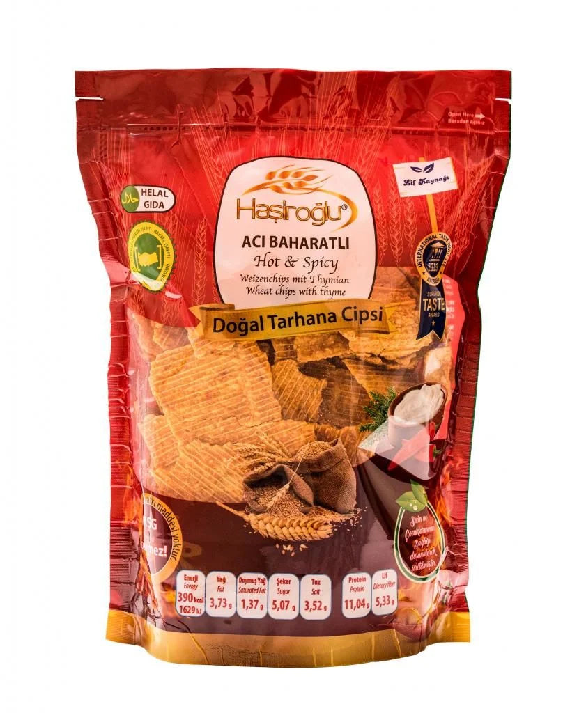 Hasiroğlu Tarhana Cips Acı ve Baharatlı 225gr