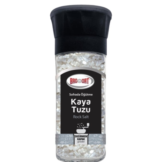 Bagdat Rock Salt In Glass Grinder 115gr