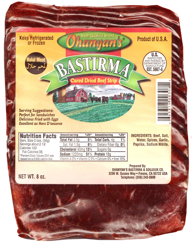 Ohanyan Pastırma Az Yağlı Dilimlenmiş 227gr