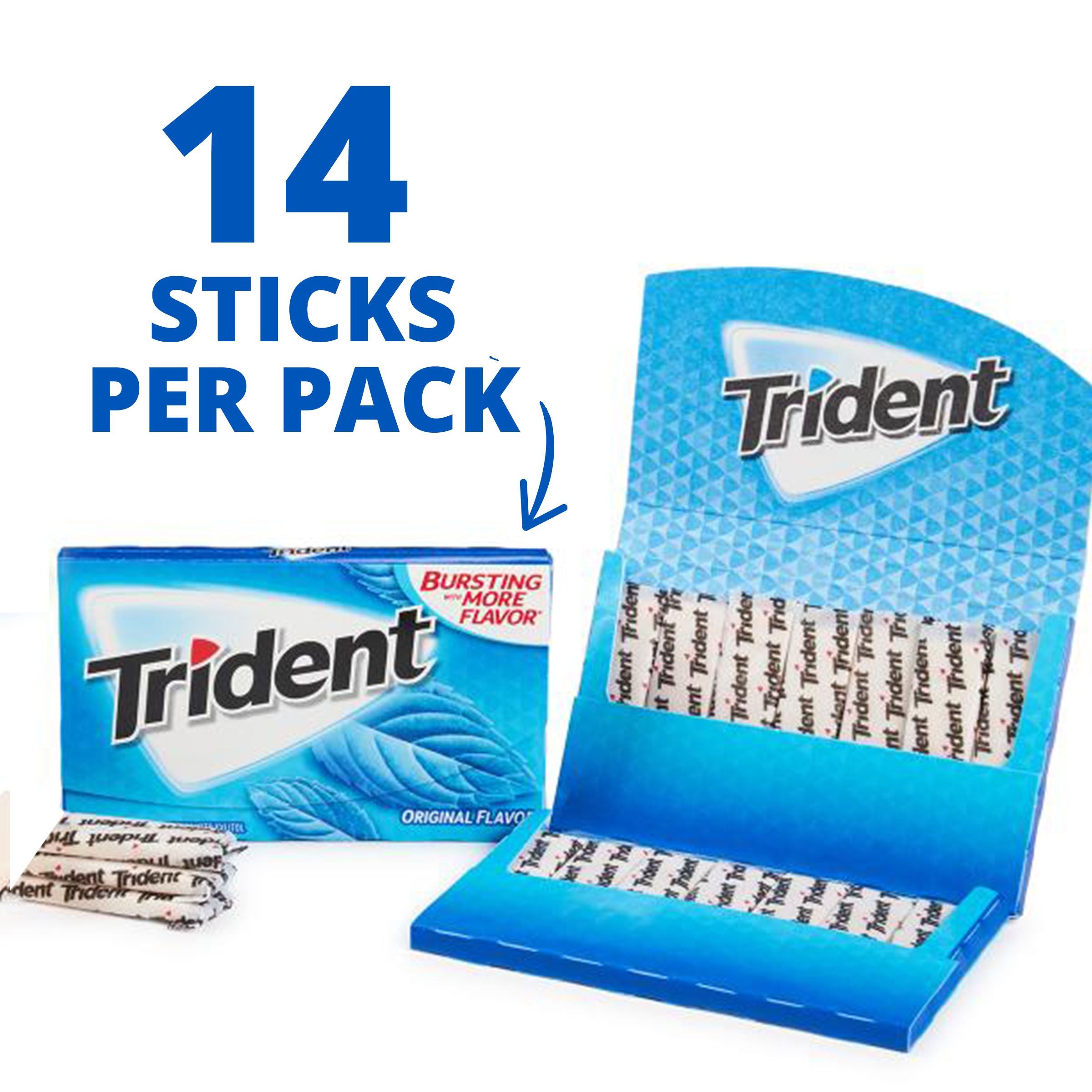 Trident Gum Original Flavor 14 Sticks