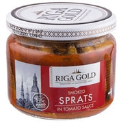 Riga Gold Smoked Sprats In Tomato Sauce 250gr
