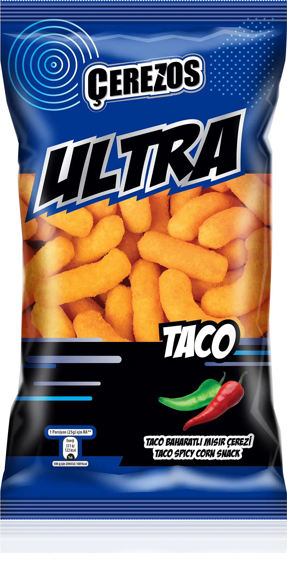 Patos Cerezos Ultra Taco Acı Mısır Çerezi 100gr