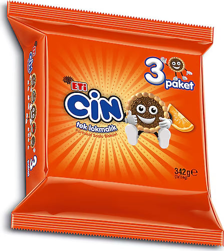 Eti Cin Portakal Jöleli Bisküvi Küçük 3*114gr