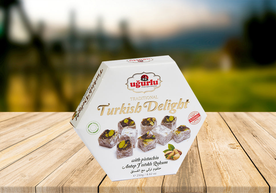 Ugurlu Turkish Delight With Pistachio 250gr