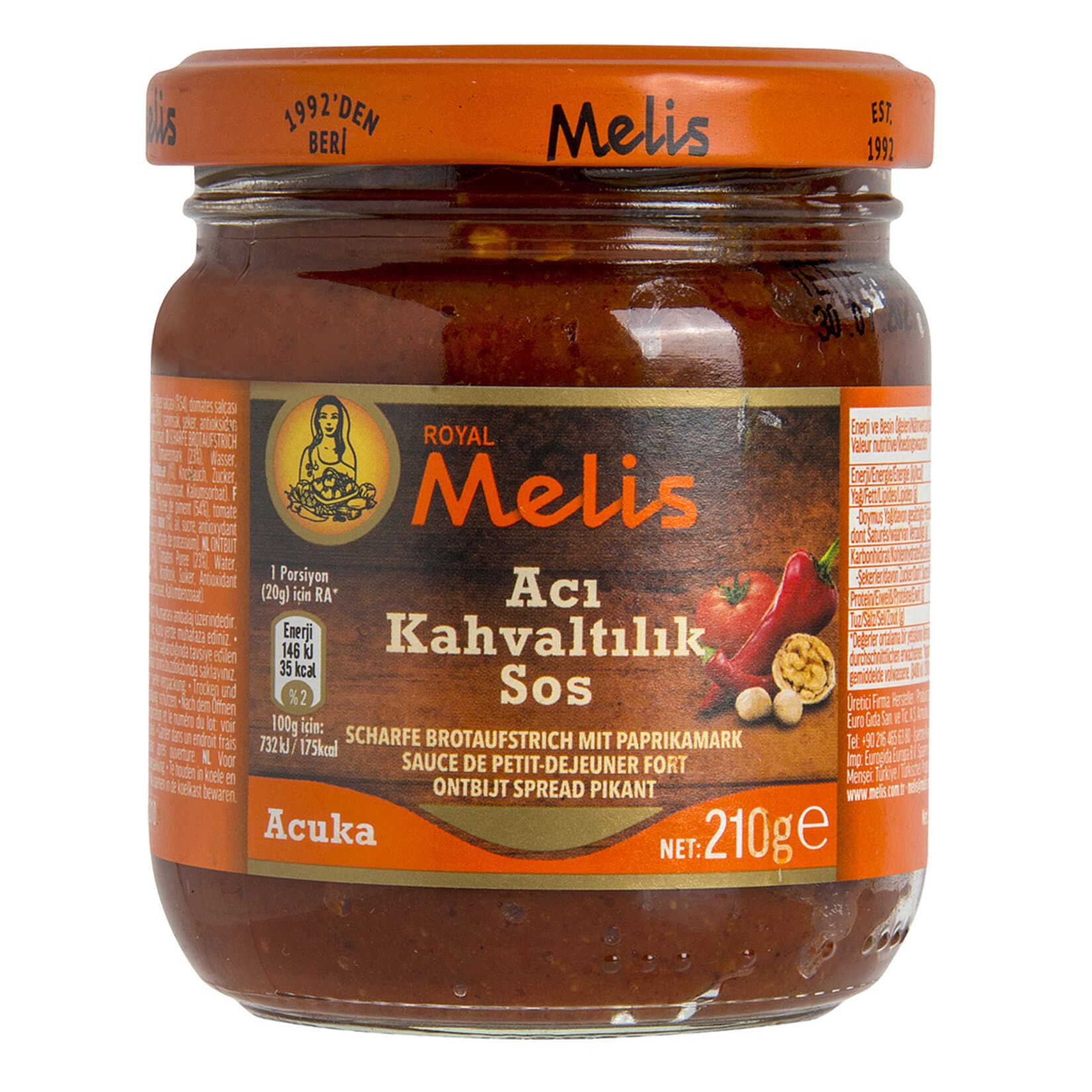 Melis Kahvaltılık Sos Acı 210ml
