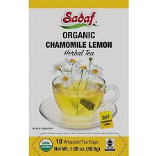 Sadaf Organic Chamomile Lemon Tea Bag 1.08oz