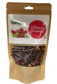 Vintage Hibiscus Flowers Pouch 2.1oz