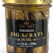 King Riga Füme Büyük Çaça Balığı Yağlı Kavanoz 300gr