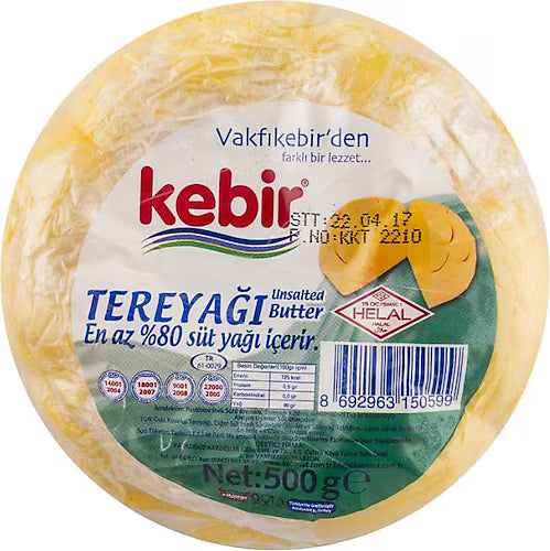 Kebir Gurme Tuzsuz Tereyağı 500gr