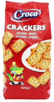 Bn Croco Crackers Sesame Poppy 400gr