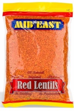 Mid East Red Lentils Imported 24oz
