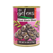 Selena Sliced Black Olives Can 6oz