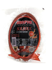 Merve Round Beef Soujouk Hot 1lb