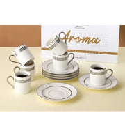 Aroma Coffee Cup Set Silver