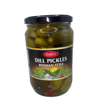 Zergut Acılı Dereotlu Yahudi Turşusu 670gr