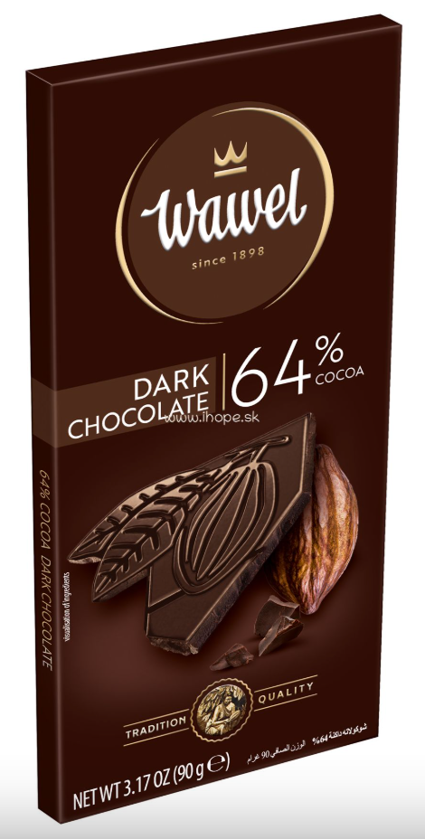 Wawel %64 Dark Chocolate 90gr