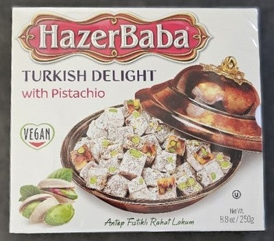 Hazerbaba Turkish Delight With Pistachio 250gr
