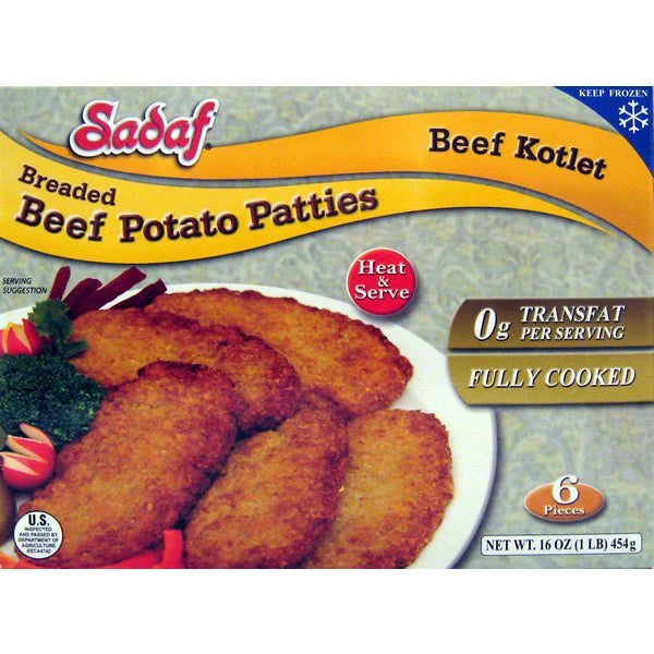 Sadaf Beef Kotlet Frozen 16oz
