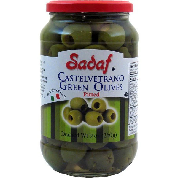 Sadaf Castelvetrano Green Olives Pitted 9oz