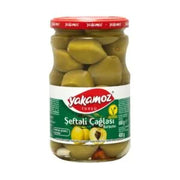 Yakamoz Peachy Green Almond Pickles Glass Jar 720ml