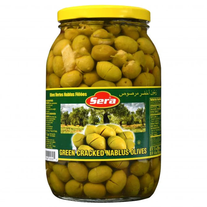 Sera Green Cracked Nablus Olives 2000gr