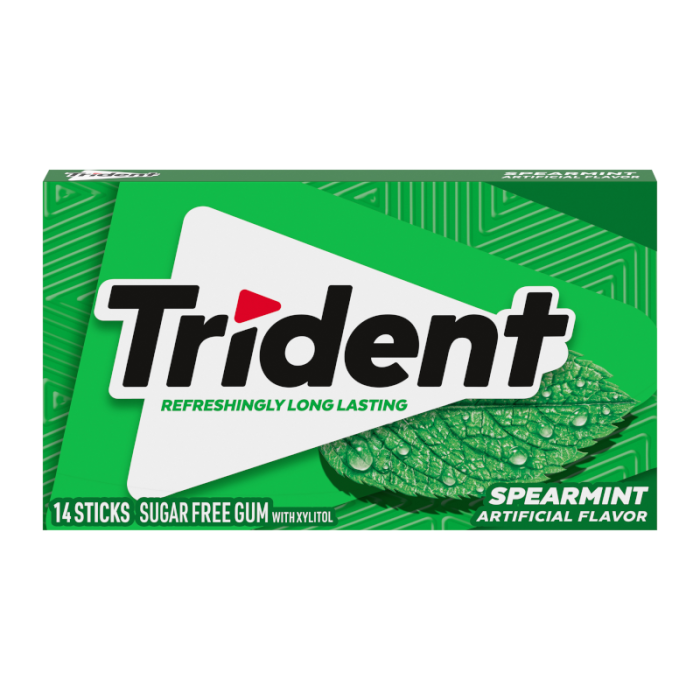Trident Gum Spearmint 14 Stick