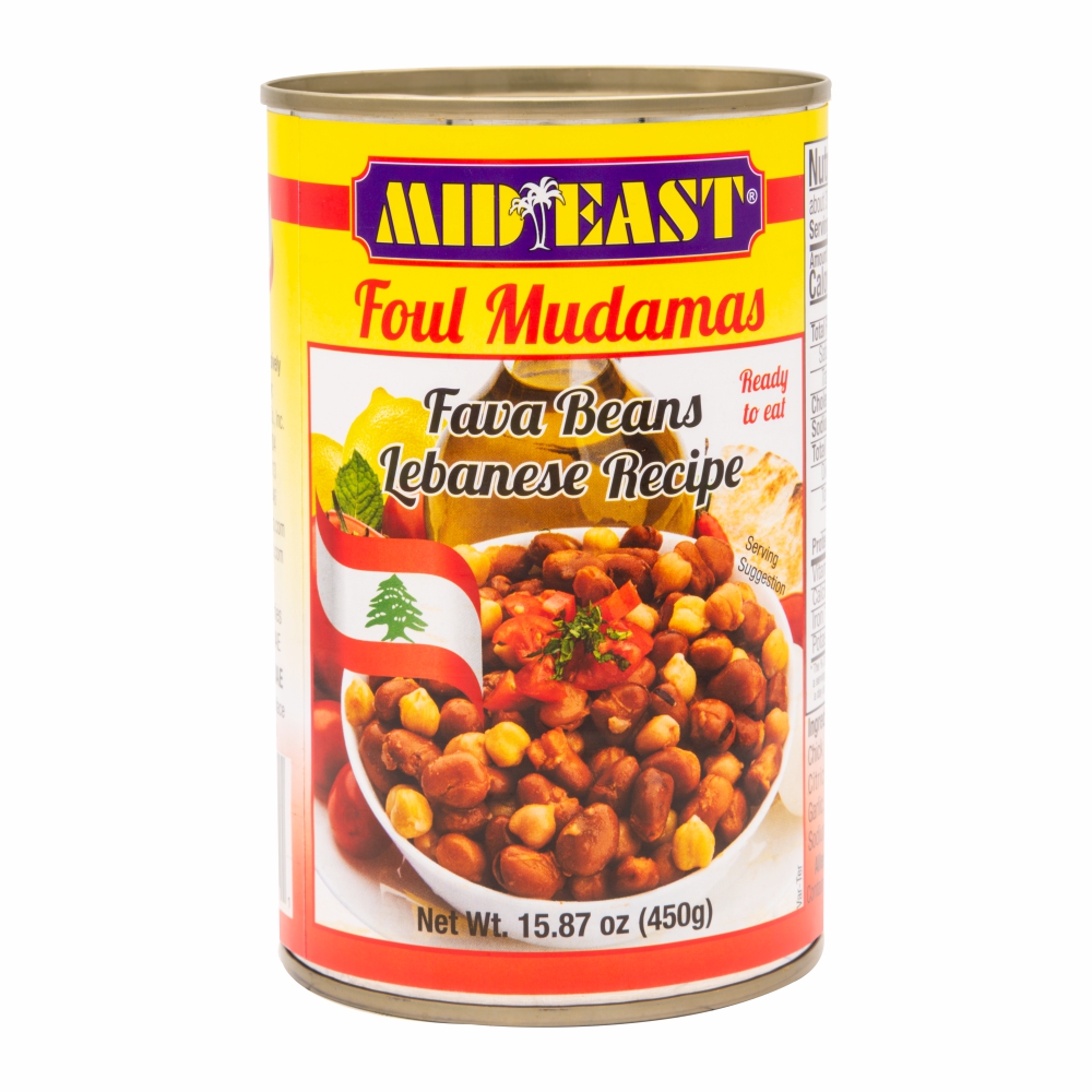 Mid East Fava Beans Lebanese Style Imp 15 oz