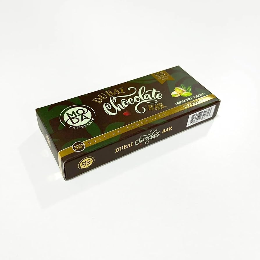 Moda Dubai Chocolate Bar With Pistachios & Kataifi 95gr