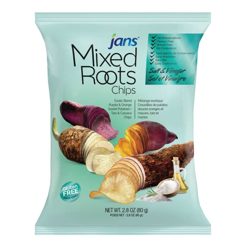 Jans Mixed Roots Chips With Salt & Vinegar 80gr