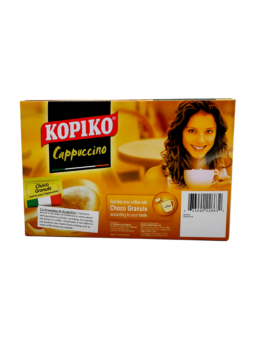 Kopiko Cappuccino Mix Box Coffee 8.8oz