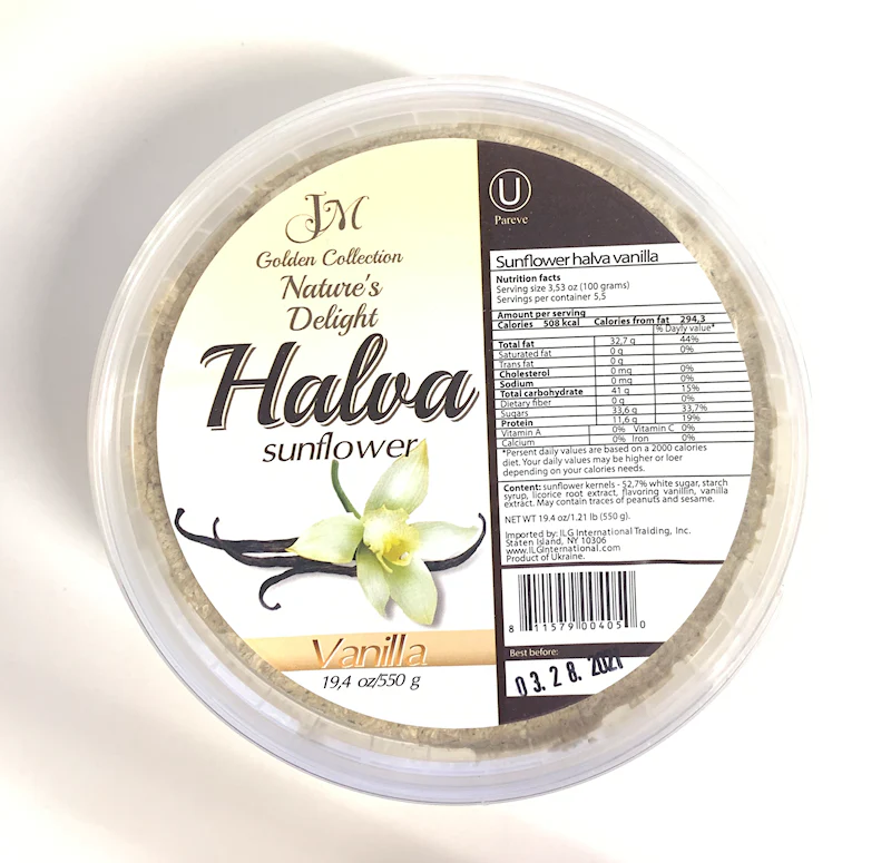 Golden Asst Sunflower Halva With Vanilla 550gr
