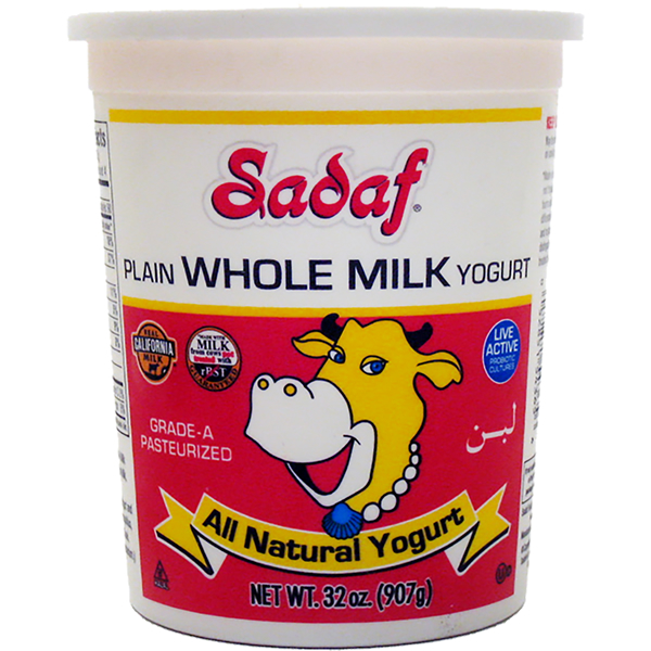 Sadaf Yogurt Whole Milk Plain 32oz